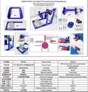 High Quality Screen Printing Machine for Round Bottles Easy Operate Manual Curved Design 1 Color Printing Hand Operated Machine
