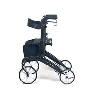 Vente en gros de déambulateur à quatre roues pliable en fibre de carbone Boao Medic 136kg certifié CE grande capacité