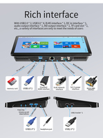 Ordinateur industriel 11,6 pouces avec écran tactile, Windows 10, Intel I3, 8 Go + 180 Go SSD, tablette robuste, PC industriel