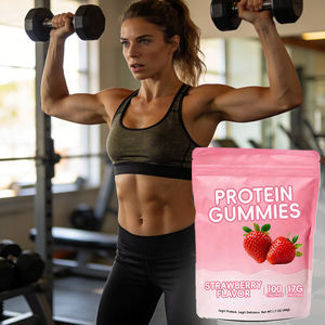 Gommose Proteiche ad Alto Contenuto Proteico, Gommose con Isolato di Siero di Latte, Gommose Vegane con Melatonina, Biotina, Collagene, Creatina, Gommose Proteiche in Confezione Grande - Product Image 1