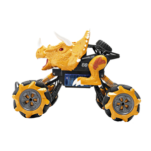 Coche de dinosaurio de derrape lateral, con control remoto 4WD acrobático, vehículo de dinosaurios todoterreno con efecto de pulverización, 1:16 - Product Image 5