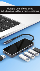 <span class=keywords><strong>USB</strong></span>-C <span class=keywords><strong>Hub</strong></span> Dock cho máy tính xách tay 5-12 cổng 4K cho màn hình HDMI VGA <span class=keywords><strong>USB</strong></span> 10GB mở rộng Dock-Hiển thị kỹ thuật số sản phẩm Chứng Khoán - Product Image 4