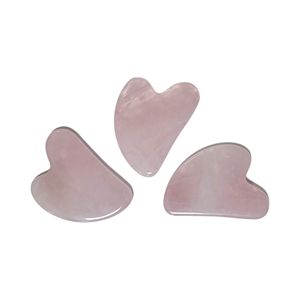 Outils de beauté en quartz rose, pierre de massage Gua Sha pour le lifting du visage - Product Image 4