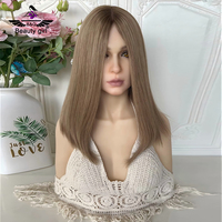 Perruques israéliennes en vente Boutique de perruques naturelles douces et fines Cheveux complets Ombre Blonde Hd Lace Perruques juives Full Lace
