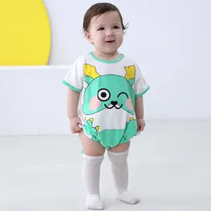 MICHLEY Wholesale Toddler Jumpsuit Clothes Toddler Baby Girls Bodysuits Printing Baby Clothes Rompers