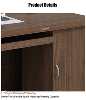 Bureau de travail personnalisé, mobilier de bureau, petit bureau à domicile, bureau commercial, exécutif, minimaliste, modulaire, MDF, bureau moderne avec tiroir