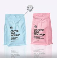 Sacs à café personnalisés DX PACK écologiques 250g en PE/VMPET avec fermeture éclair, emballage pour café moulu imprimé avec valve