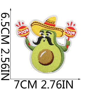 Parches Bordados con Letras de Dibujos Animados de Bajo Pedido Mínimo, Parches Bordados Personalizados para Diversos Festivales, Parches Bordados Festivos para Ropa - Product Image 2