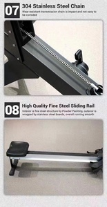 Máquina <span class=keywords><strong>de</strong></span> <span class=keywords><strong>Remo</strong></span> Plegable con Resistencia Magnética, Pantalla LED, Diseño Ecológico y Duradero, Peso Máximo del Usuario 150 kg, <span class=keywords><strong>para</strong></span> Gimnasio en Casa - Product Image 4