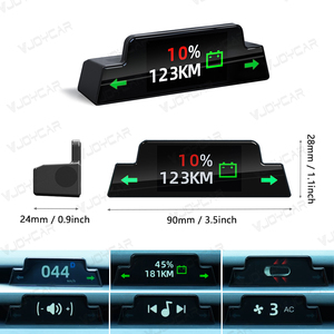 VJOYCAR Compteur de vitesse <span class=keywords><strong>HUD</strong></span> caché sur le tableau de bord pour Tesla 3 Y 2021, ne bloque pas les évents d'air, affichage des clignotants synchronisé avec le bouton de fonction - Product Image 5
