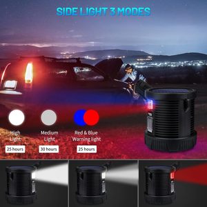 Linterna LED de Alta Potencia Recargable por USB, Portátil, para Exteriores, de Largo Alcance, con Carga Solar, Resistente al Agua, para Emergencias - Product Image 2