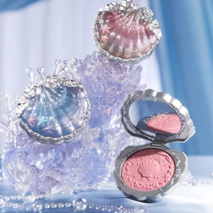 Flower Knows Shell's Jewel Embossed Satin <span class=keywords><strong>Blush</strong></span> Shell Pearl Face Blusher Expanding Matte Blushing Powder 5g - Product Image 1