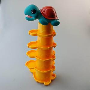 Jouet <span class=keywords><strong>d</strong></span>'éveil pour enfants : Tour de bain pliable en vinyle en forme de <span class=keywords><strong>tortue</strong></span>, 6 pièces, pour jouer à l'<span class=keywords><strong>eau</strong></span> dans la salle de bain - Product Image 4