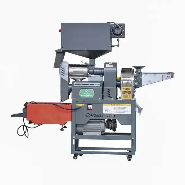 Household Use Mini Rice Milling Machine Combination of Double Buckets Small Rice Mill Machine Rice Machine with Diesel Engines