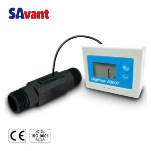 SAVANT DigiFlow 8300T-88, เครื่องวัดการไหลของน้ำขนาด 1 นิ้ว BSP พร้อมตัวกรองตรวจสอบความจุ  ตัวบ่งชี้อายุการใช้งานของไส้กรองน้ำ ใช้พลังงานจากแบตเตอรี่ - Product Image 1