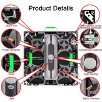 Mur vidéo LED intérieur P3.91 de 4 m x 2,5 m (9,8' x 6,6') - Système clé en main - 40 panneaux modulaires de 500 mm x 500 mm