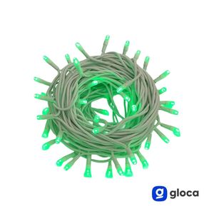 Guirlande lumineuse verte Gloca 100Led 10M, fil blanc Ip65, éclairage décoratif extérieur et intérieur - Product Image 3