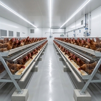 Nouvelle Cage à Poulets Industrielle Automatique Portable Grande Capacité Économique BANGYUAN AYA-600 pour 90-200 Poulets Garantie 5 Ans
