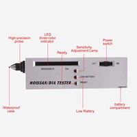 Stylo Testeur de Diamant Professionnel Outil de Bijouterie, Testeur de Moissanite Portable, Sélecteur de Diamant Détecteur de Pierres Précieuses pour l'Analyse des Bijoux
