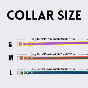 Collares y Correas Impermeables para Mascotas de Dos Tonos, Collar de Lujo para Perro Resistente al Agua, Collar Ajustable de PVC para Paseos en la Playa - Product Image 6