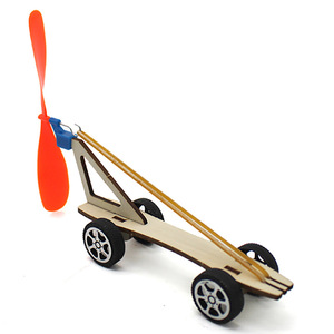 Kit de voiture en bois à élastiques pour enfants, modèle d'expérimentation scientifique, jouet éducatif - Product Image 1