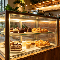 Comptoir de bar de café de luxe sur mesure, design d'intérieur avancé