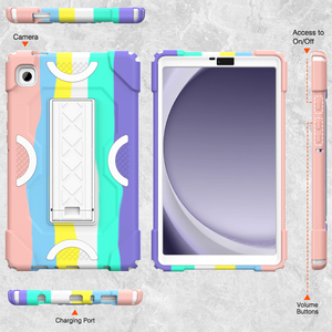 3 trong 1 Silicone cứng PC trường hợp chống sốc cho <span class=keywords><strong>Samsung</strong></span> Tablet trường hợp bìa cho Galaxy A9 8.<span class=keywords><strong>7</strong></span> 2023 SM-X110/x115/x117 - Product Image 3