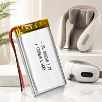 Batterie Li-Polymère Ultra Mince 8mm 3.7V 1200mAh avec PCM UN38.3 pour Masseur Oculaire – Vente en Gros (Référence 803048)