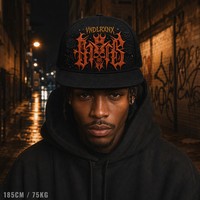 Casquette Snapback à visière plate, brodée, 5 panneaux, style Trucker, avec face avant en mousse et filet, style West Coast Gothic Chicano Urban Streetwear, en gros
