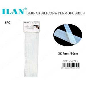 Barras de silicona termofusible de 7 mm x 30 cm, 8 unidades, para pistola de pegamento - Product Image 3