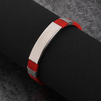 Bracelets pendentifs en acier inoxydable en silicone à breloque scalaire quantique magnétique Germanium Power avec logo personnalisé