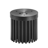 Dissipateur thermique à ailettes en oxyde d'aluminium CNC rond de 50 mm de diamètre, fabrication Shenzhen