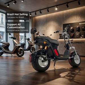 Moto électrique Citycoco 2000W sur mesure pour le marché brésilien, batterie lithium LiFePO4, scooter électrique haute vitesse avec clé à distance - Product Image 2