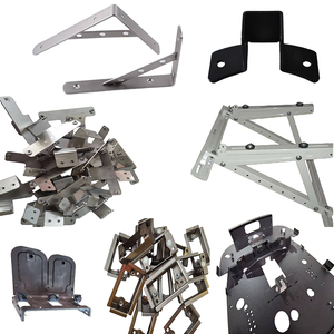 Parti di staffa di stampaggio in metallo personalizzate Connettore a 4 fori a piastra piatta per 2/1-bullone nella fabbricazione di lamiere a 1 5/8 - Product Image 1