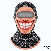 Cagoule de ski amusante à imprimé visage de vieil homme, coupe-vent, épaisse, en Spandex/Polyester, masque thermique intégral transfrontalier