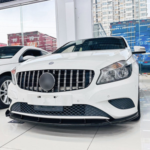 Mercedes-Benz A-Class W176 Front Bumper Lip Carbon Fiber Texture ABS 2013-2015 Front Splitter Exterior Modification - Product Image 2