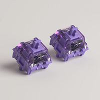 Interrupteur Akko Starlit 45 pièces, lubrifié en usine, Cherry MX 45gf 3,4 mm, interrupteur de clavier avec diffuseur LED