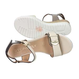 Sandalias de Plataforma Stonefly para Mujer, Color Taupe, Tacón de 9 cm, Talla 38 - Product Image 6