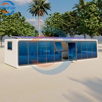 WinFair Eco Solar Powered Luxury Space Capsule Design Cabine préfabriquée Apple pour glamping Resorts Shop Outdoor.apple Cabin