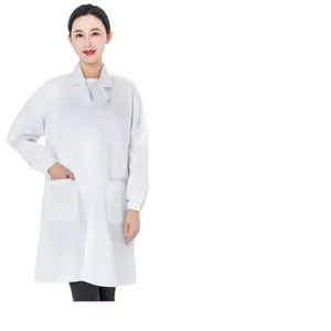 Халат медицинский унисекс, длинный рукав, утолщенный, для стажировок, клиник, медсестер, аптек, общепита, студентов колледжей, лабораторий - Product Image 6