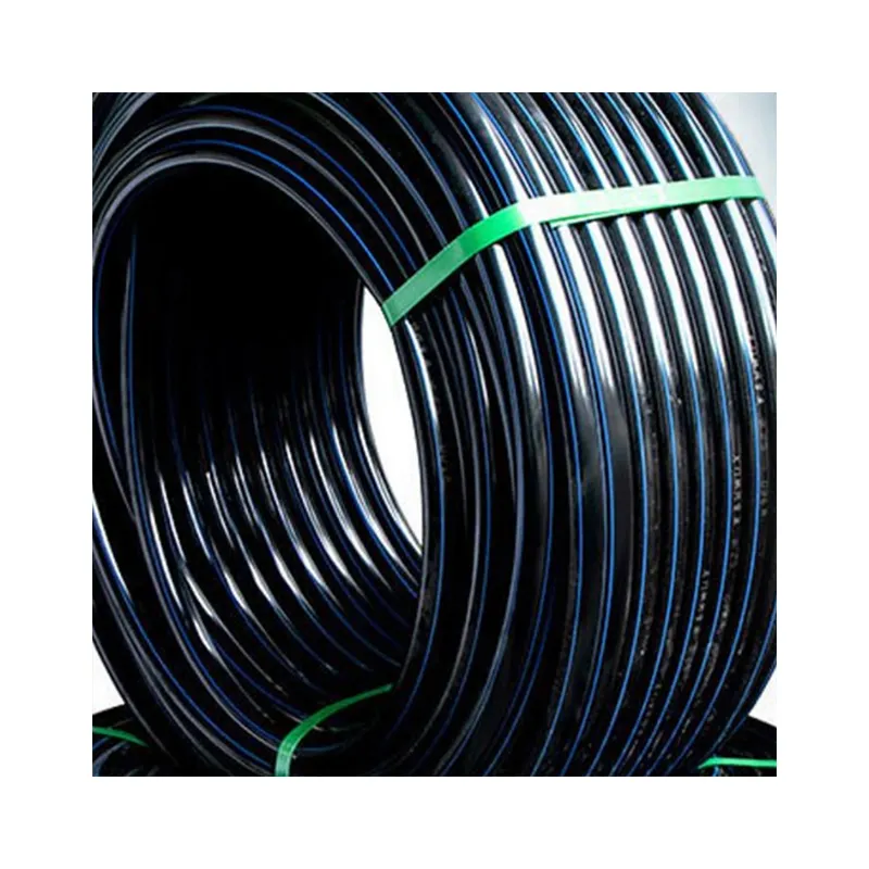 Agriculture Irrigation Polyethylene Black Pipe Blue Line Plastic Water Polyethylene Pipe