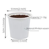 Capsules de café vides Kuerig K-cup, outils pour café et thé avec filtre, plastique de qualité alimentaire PP, vente en gros, jetables, K Cup Kcups 2.0