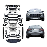 Kit de Carrocería Deportiva Sport63 para Modificación de Automóviles W223 2021-2024, Parachoques Delantero y Trasero, Faldones Laterales, Rejilla, Tubo de Escape para Benz Clase S
