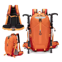 Sac à dos de trekking souple 40L pour l'extérieur, professionnel, imperméable, pour la randonnée, le camping, la montagne, ajustement réglable, unisexe