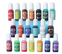 Prix de gros 24 couleurs d'encres d'imprimerie à colorant pigmentées en résine époxy pour sublimation colorants liquides