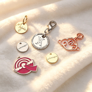 ODM OEM Custom Metal Logo <b>Labels</b> Private Brand Sew-on <b>Name</b> Tags Custom Own Design Metal Plates for Clothing & Bags - Product Image 3