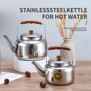 뜨거운 판매 주방 물 끓는 주전자 201 스테인레스 스틸 주전자 1L/2L/3L 주전자 커피 주전자