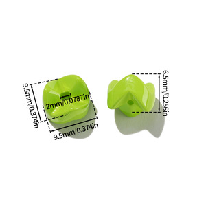 Cuentas sueltas de acrílico de colores, formas mixtas para hacer pulseras, venta al por mayor, 100 unidades, AC4822 - Product Image 2