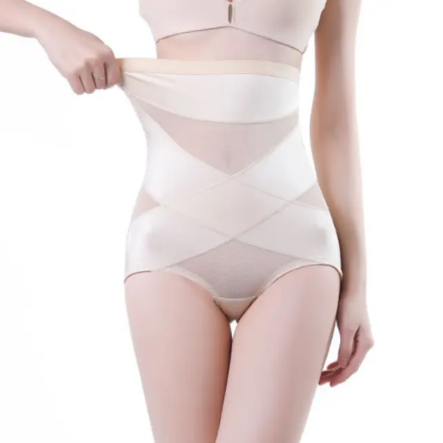 tummy control invisible recover post-partum slimming hip lifting underwear high waist cross tummy pants