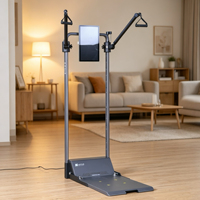 Máquina de Ejercicios con Poleas GYMAPTUS, Pantalla Táctil y Brazos Ajustables, Equipo de Gimnasio Inteligente para el Hogar
